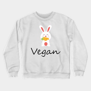 Rabbit Animal Vegan Plan Gifts Crewneck Sweatshirt